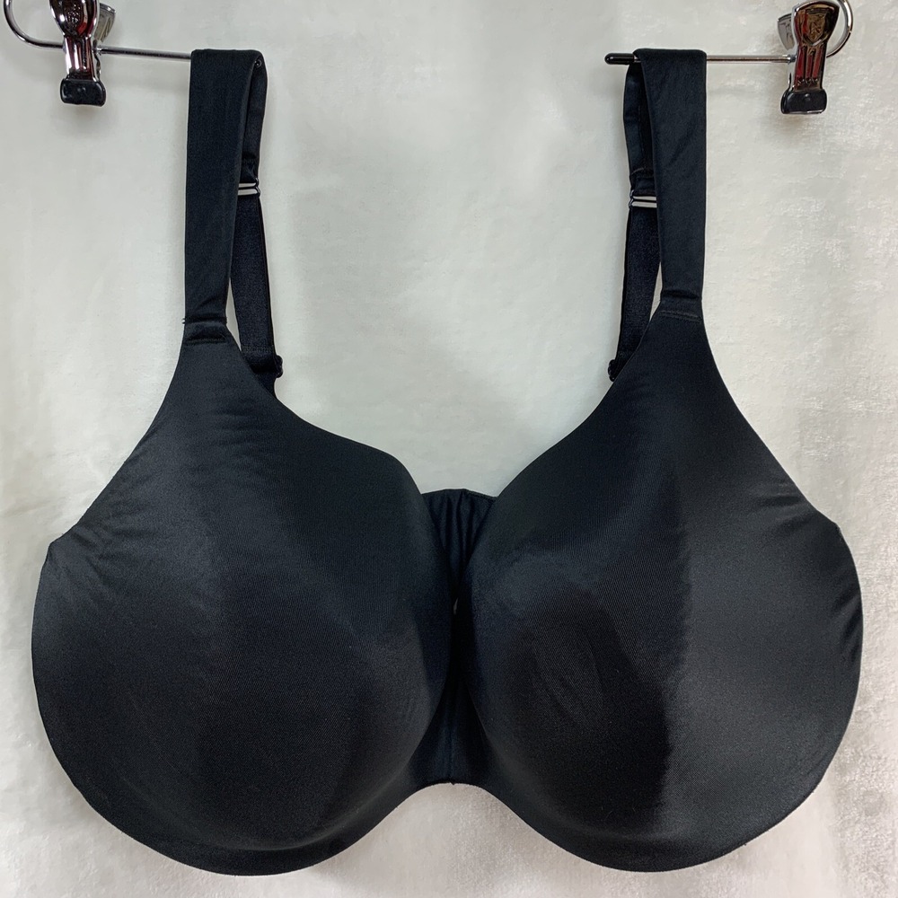 Smooth Full Coverage Black T-Shirt Bra